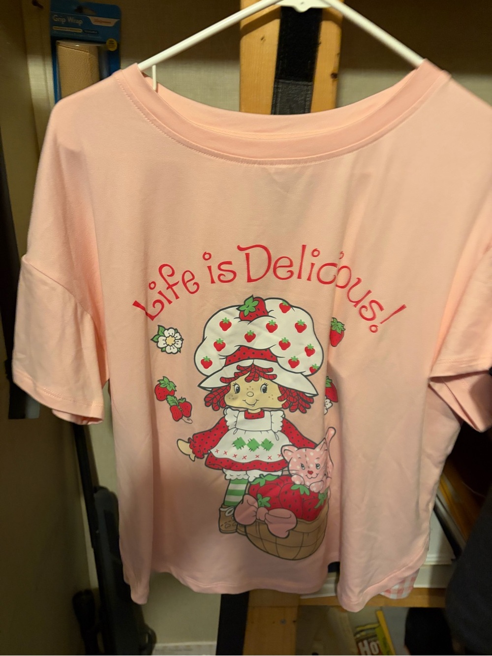 Kids Strawberry Graphic Tee - Pink